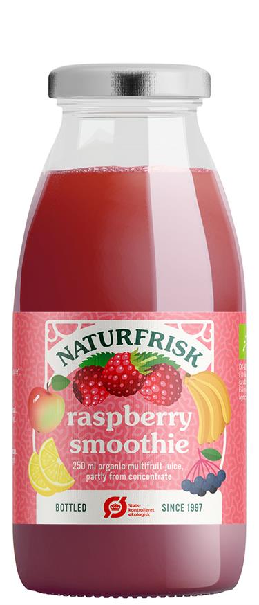 Smoothie Raspberry 25cl, Økologisk